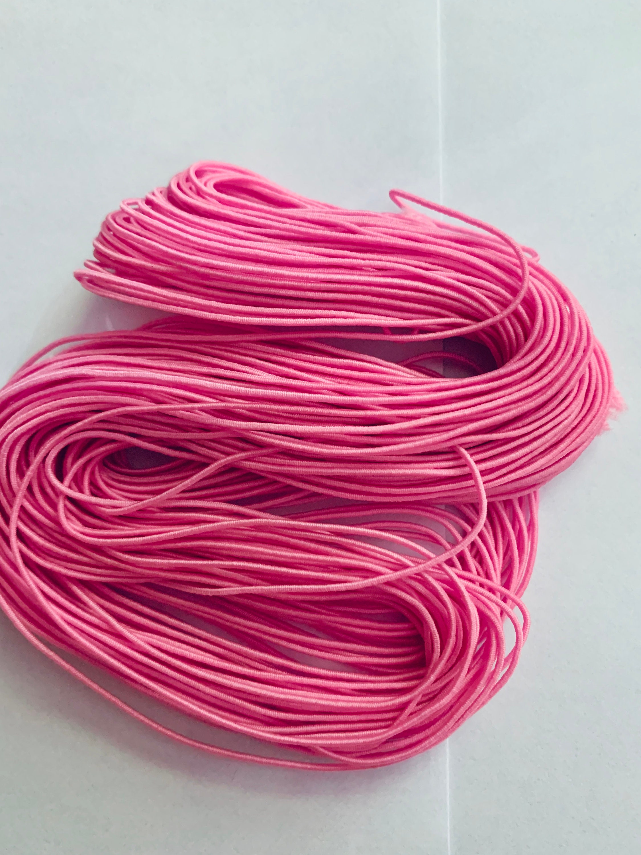 Set of 3 M of Black Rubber Elastic With 1 Mm Thickness or Set of 2 M of