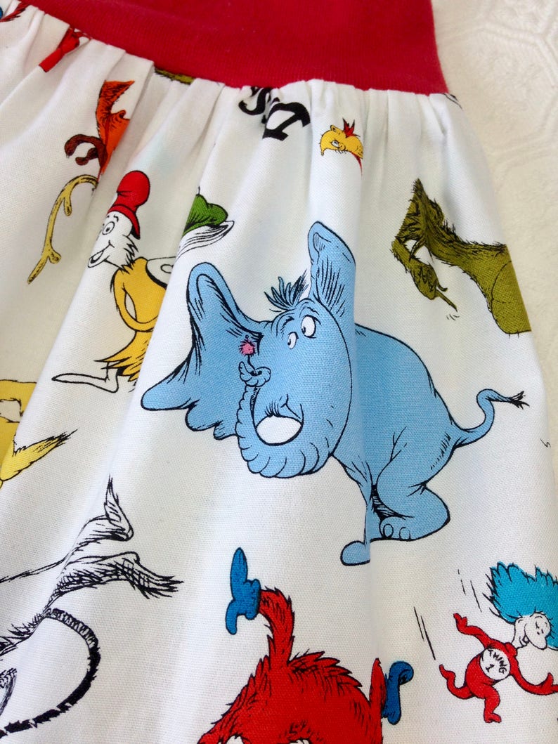 Dr. Seuss skirt Seuss yoga waistband skirt Cat in the Hat Etsy