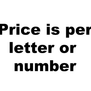 Arial Font Large Wooden Letters-numbers Pine Wood Price per - Etsy