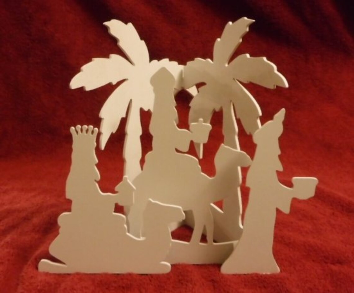 Nativity Scene Tabletopwhite Etsy