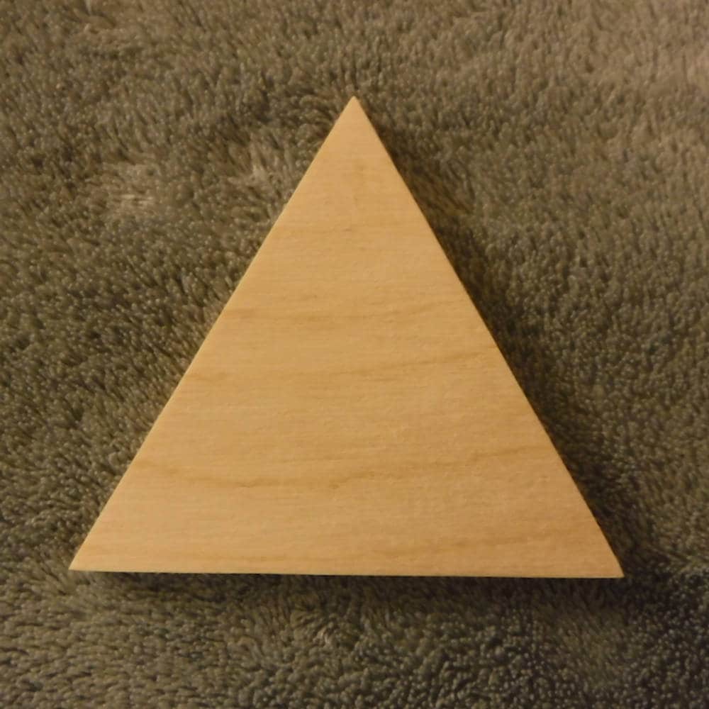 Wooden triangle triangle wooden wood geometric for craft | Etsy