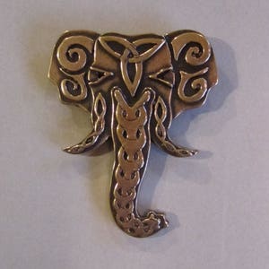 Celtic Elephant head brooch by Master Ark