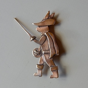 Killer Rabbit with Rapier Pendant or Brooch image 1