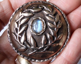 SCA Laurel Peerage Medallion in Bronze with Labradorite