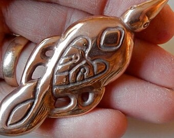 Broche del Cuervo de Odín en Bronce