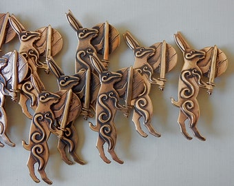 Killer Rabbit with Sword - Pendant or Brooch