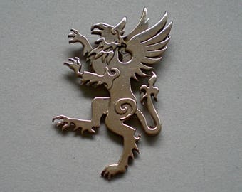 Griffin Brooch or Pendant