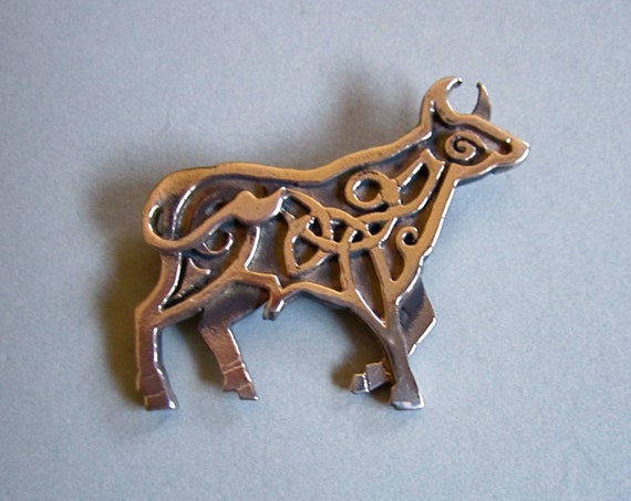 Bull brooch on sale