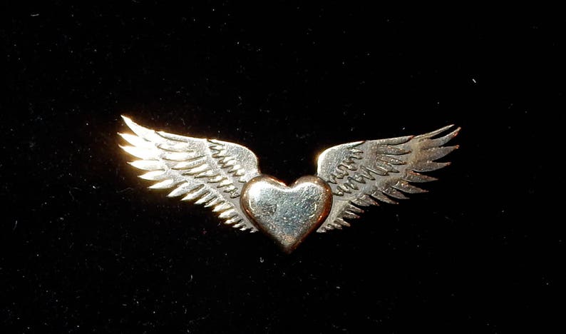 Sufi Heart or Winged Heart Brooch or Pendant - Etsy UK