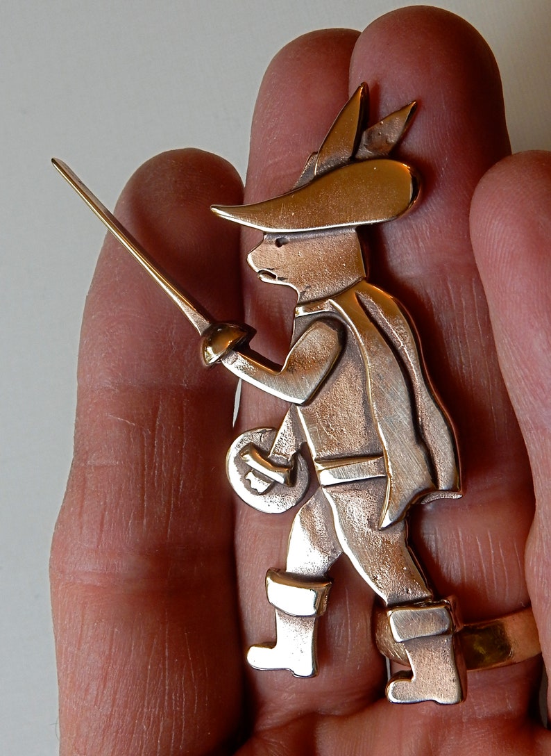 Killer Rabbit with Rapier Pendant or Brooch image 4