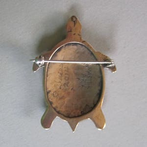 Celtic Turtle brooch by MasterArk - back