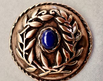 Medalion SCA Laurel Peerage z brązu z lapis lazuli