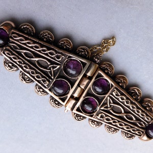 Cloak Clasp set with Amethyst