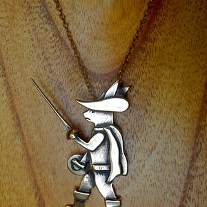 Killer Rabbit with Rapier Pendant or Brooch image 3