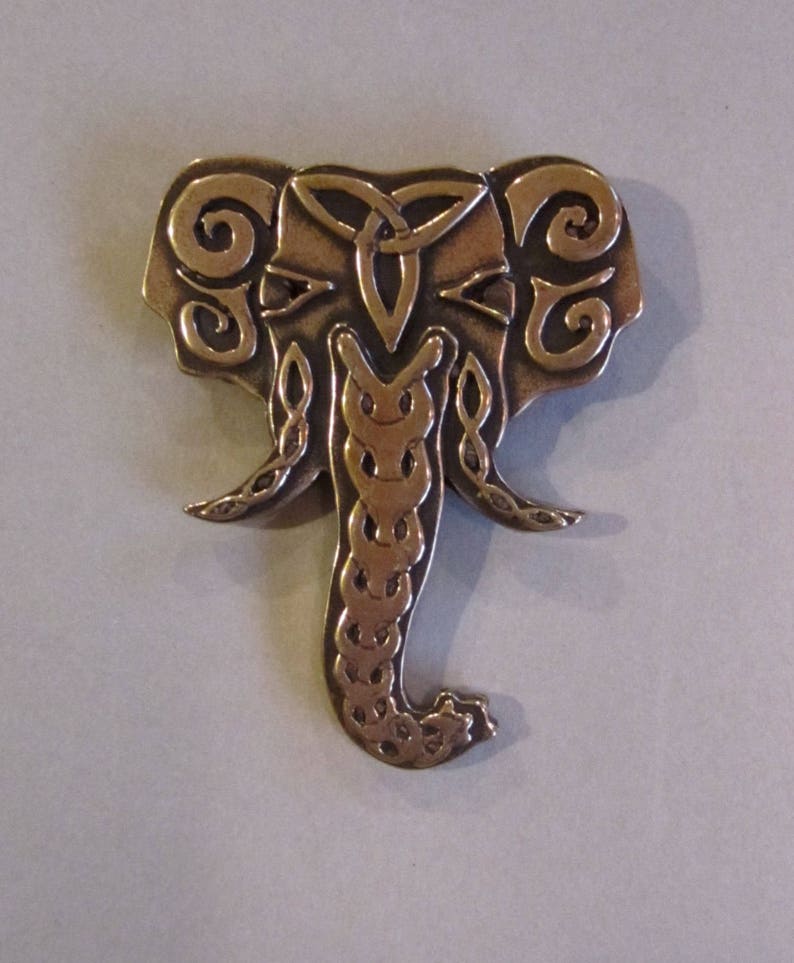 Celtic Elephant head brooch by Master Ark