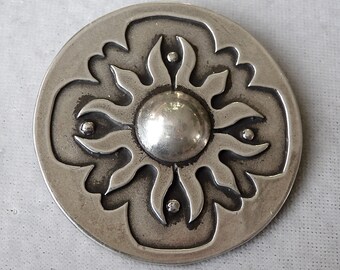 Persian Shield  Pendant in Sterling Silver