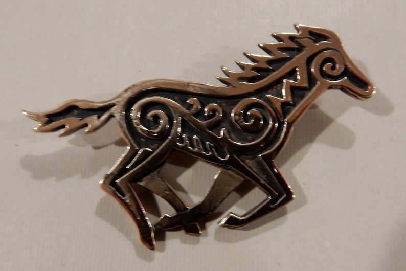 Viking horse brooch or pendant in bronze by Master ark