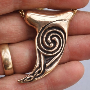 Bronze Bear Claw Necklace