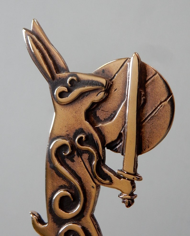 Killer Rabbit with Sword Pendant or Brooch image 4