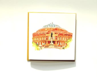 Biglietto d'auguri illustrato della Royal Albert Hall