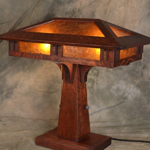 Ragsdale South Haven Mission Oak Desk Lamp