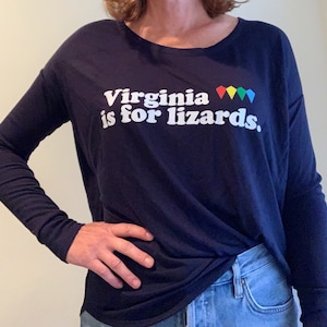 Phish- &#39;Virginia is for Lizards&#39; Woman&#39;s Long Sleeve Lounge-Wear FREE SHIPPING!
