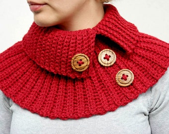 Crochet Neck Warmer Pattern. PDF only