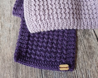 Crochet Pattern for Scarf. Video + written instructions.