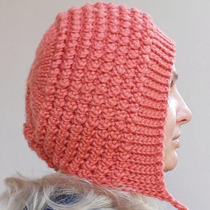 Crochet Pattern for Textured  Pixie Bonnet