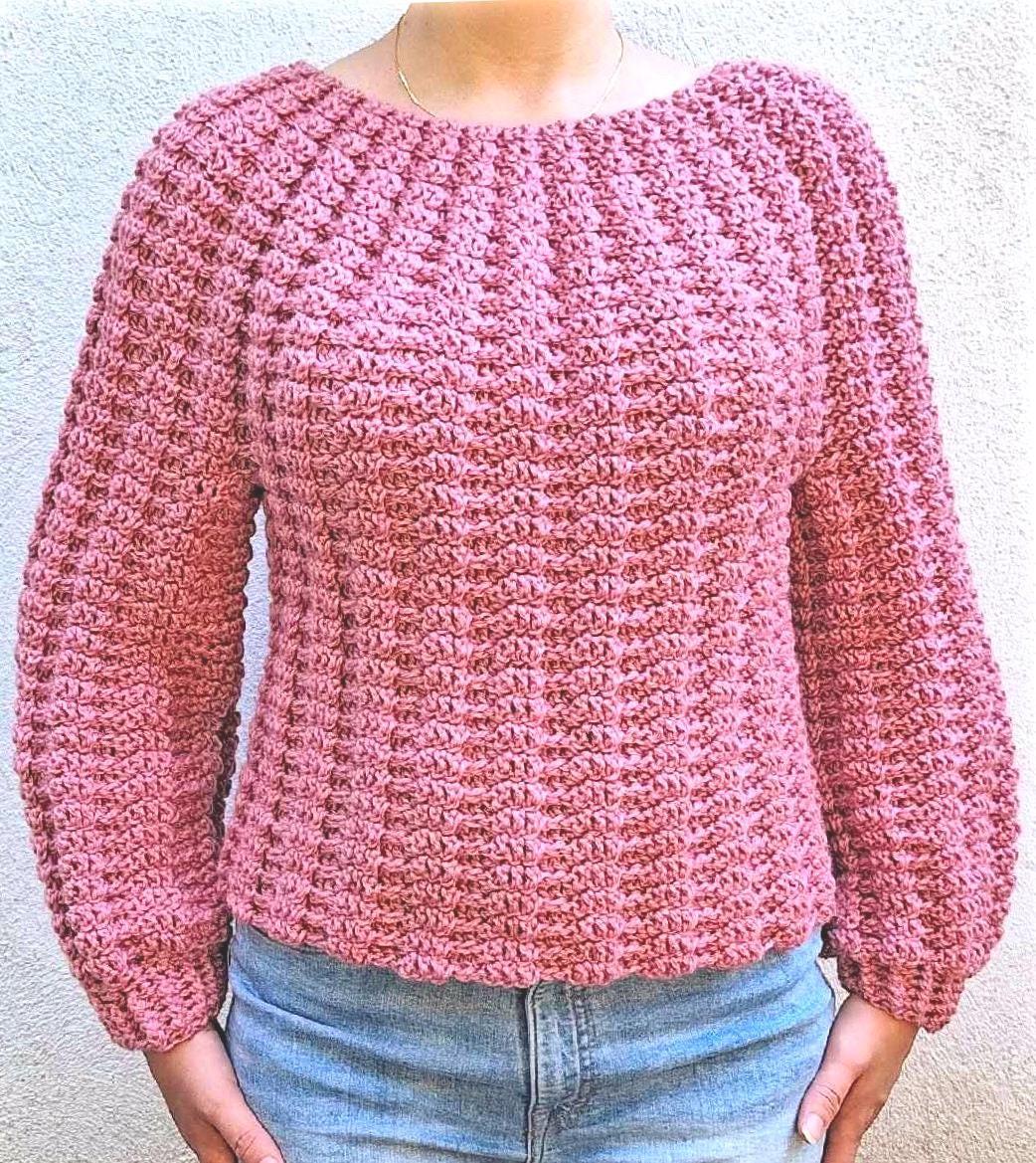 34 Crochet Jumpers with Cowl Necks, Raglans, and Crop Tops 1 Crochet Pattern for Sweaters