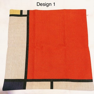 Mondrian Art Cushion Cover Decorative Pillow Quirky Pillow Geometric Cushion Unique Decor