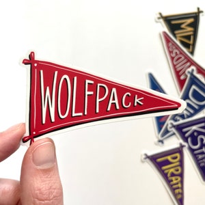 NC State Wolfpack Pennant Sticker