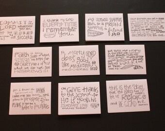 Bible Verse Post It Notes - Etsy