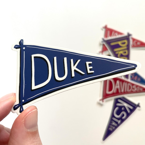 Duke Blue Devils Pennant Sticker