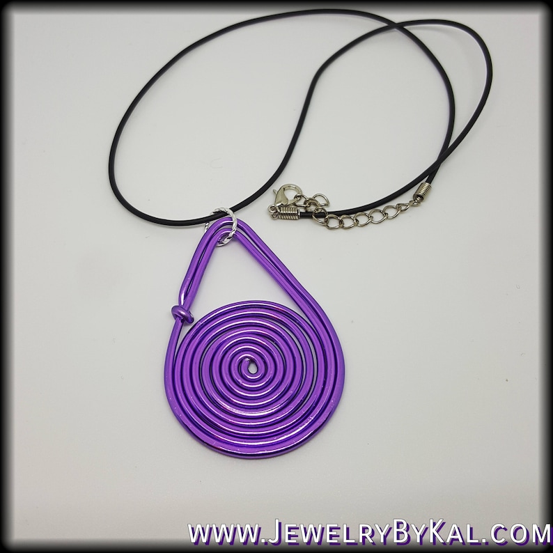 Jewelry Set Swirled Aluminum Dangle Earrings and Swirled Pendant Choose Your Color!