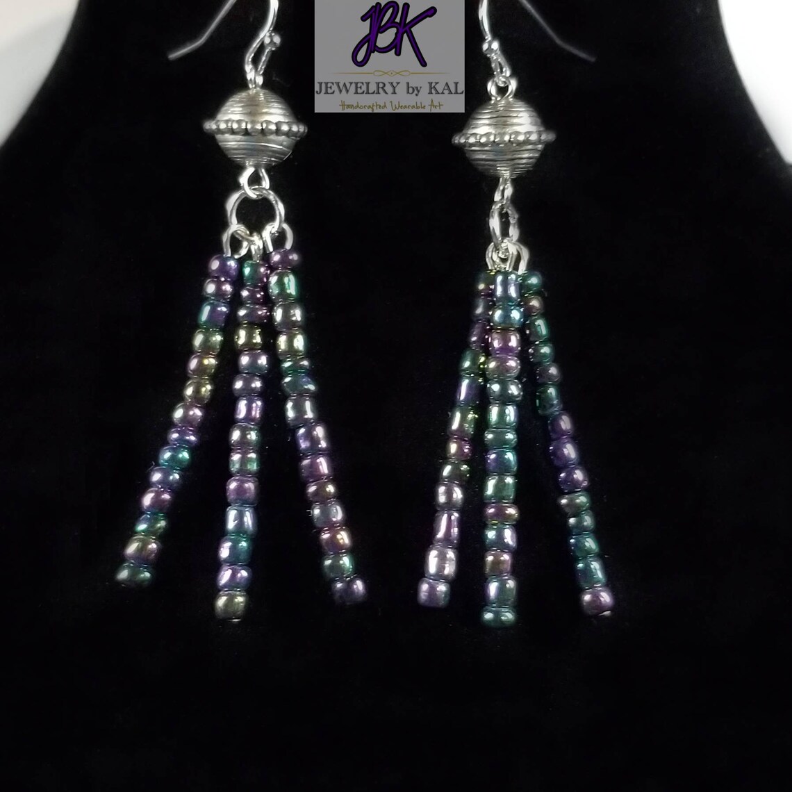 Rainbow Multistrand Beaded Necklace and Dangle Earrings Etsy