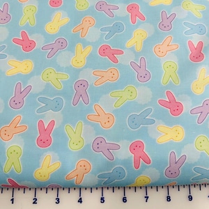 Northcott Easter wishes tossed bunnies Easter 10549-60 Cotton fabric