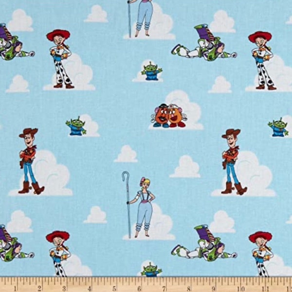 Springs Creative Toy Story clouds and characters 77696A620715 Cotton Fabric