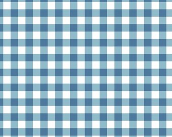 Riley Blake Simply Country Gingham C13413-DENIM cotton fabric