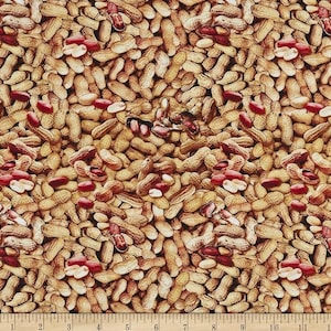Benartex Kanvas Ale House In Shell peanuts KAS12749-70 cotton fabric