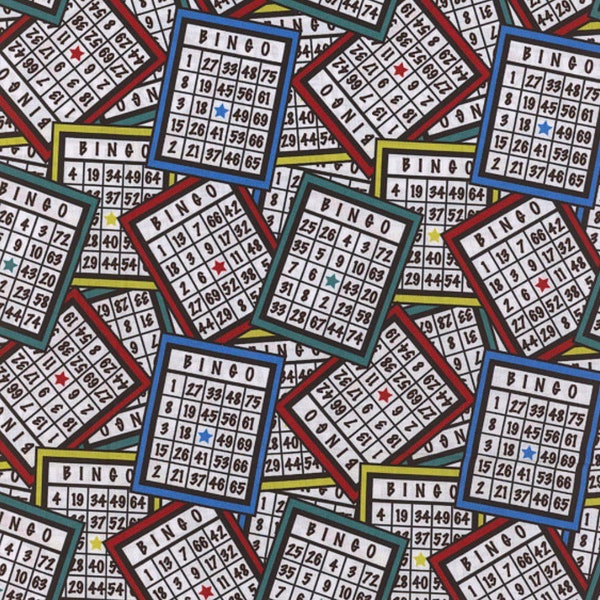 Bingo Fabric Etsy