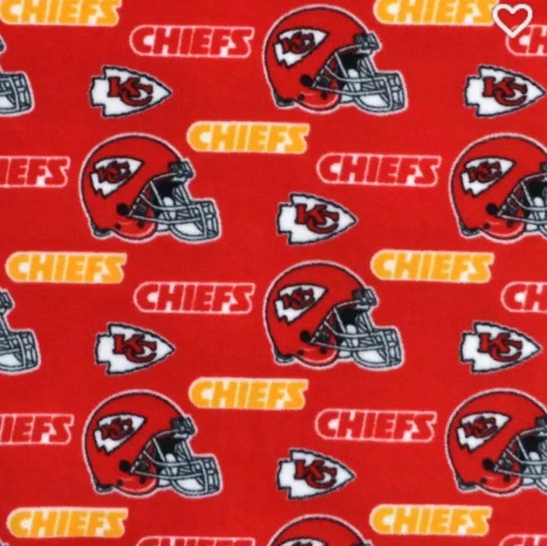 FLEECE Fabric Traditions Kansas City Chiefs 6274-D Fleece zdjęcie 1