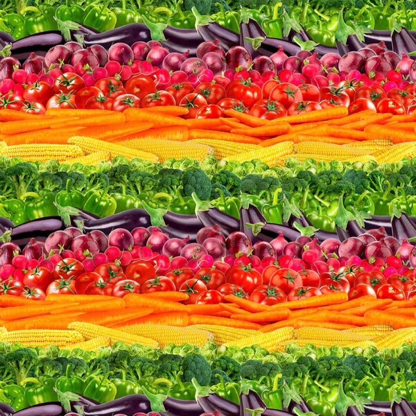 Vegetable Fabric Etsy