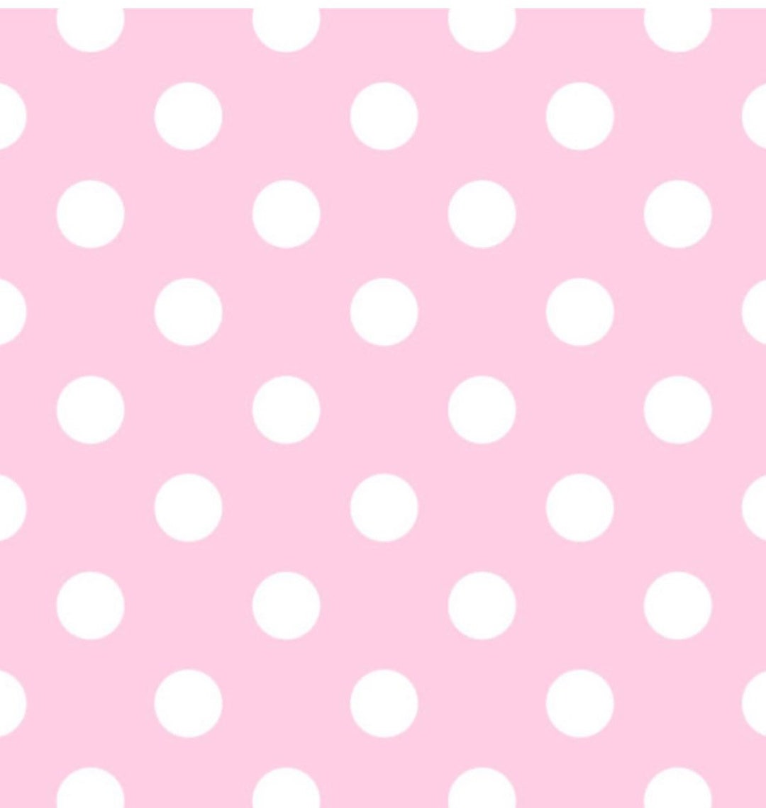 FLEECE David Textiles Pink/white Happy Dot Anti-pill Fleece - Etsy