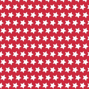 Riley Blake Red Stars Patriotic American Stars Cotton Fabric by the Yard