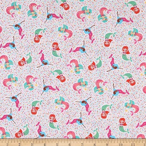 Timeless Treasures Mer-mazing Mermaids 100% Quilt Shop Cotton Fabric by the Yard