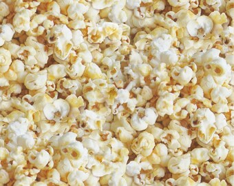 Elizabeths Studio Food Festival Butter Popcorn 384E-BUTTER Cotton Fabric
