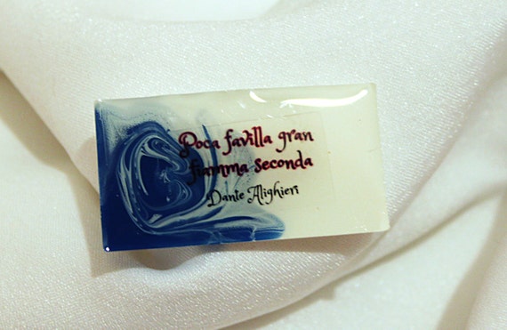Italian Brooch Poetry Jewellery Italian Literature Jewelry Intellectual Style Brooch Quote Jewellery; gioielleria italiana; Unique Brooch