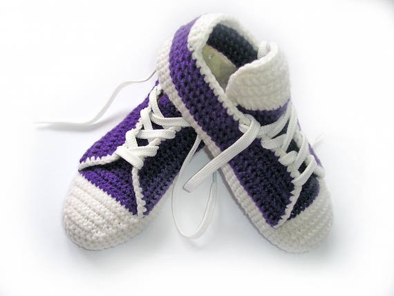 Converse Adult Slippers/ Crochet House/ Men Women Slippers/ | Etsy