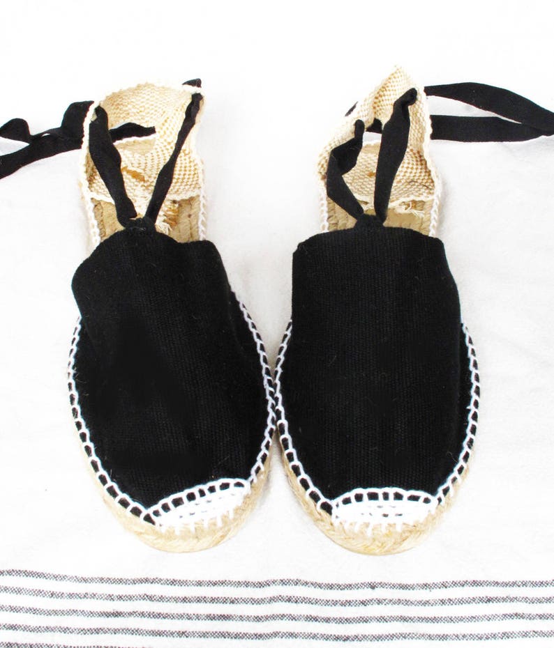 IBIZA Lace Up Vegan Espadrilles Organic Cotton Women, sandals, shoes image 1